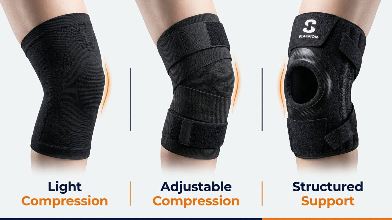 Knee brace, knee sleeve, and knee wrap comparison