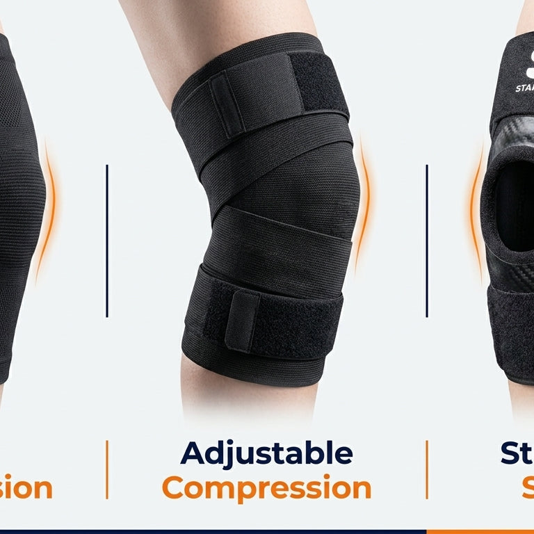 Knee brace, knee sleeve, and knee wrap comparison